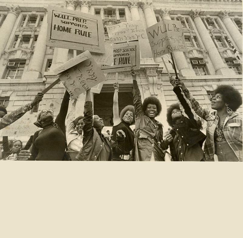 Home Rule demonstration at the District Building, 1973