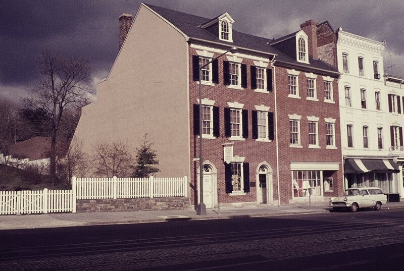 Loughborough Houses at 3035-3041 M Street NW. When occupied by the Junior League of Washington.