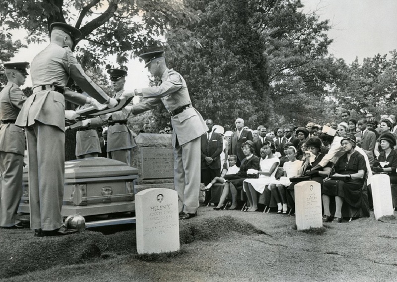 Lemuel Penn's funeral at Arlington Cemetery, July 1964