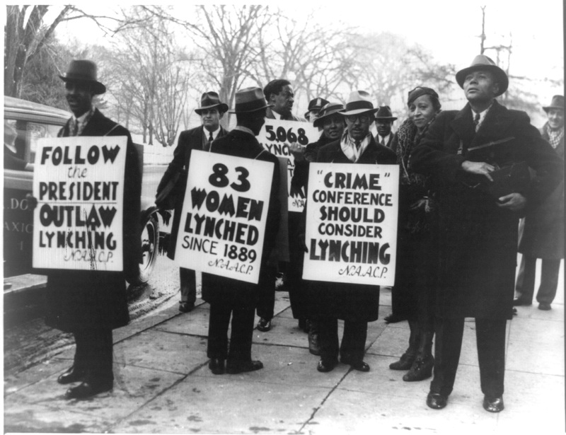 NAACP anti-lynching protest at National Crime Conference in DC, December 1934.