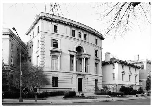 1. 1970 MAIN ENTRANCE FACADE (VIEW 1) - Joseph Beale House, 2301 Massachusetts Avenue, Northwest, Washington, District of Columbia, DC