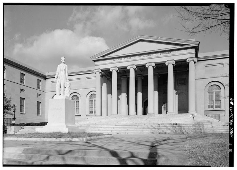 8. DETAIL, SOUTH FRONT, CENTRAL PORTICO - District of Columbia City Hall, 451 Indiana Avenue Northwest, Washington, District of Columbia, DC
