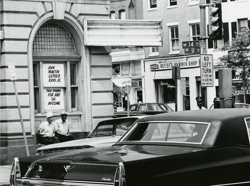 Corner of 14th and U Streets, July 1969, now the site of the Reeves Center.