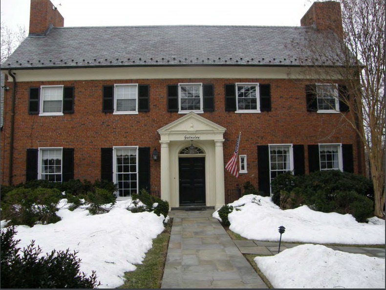 Mount Vernon Seminary for Girls, Building #8/ Quarters A, West Elevation